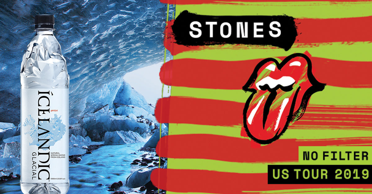 Icelandic Glacial™ Teams Up with The Rolling Stones Once Again to Reduce Carbon Footprint of Upcoming “No Filter” US Tour
