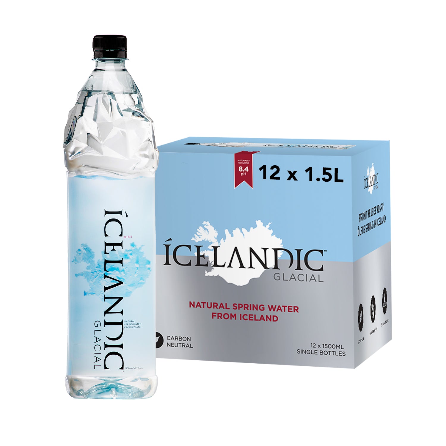 Sparkling Classic Water 12 Pack Case - LA - Icelandic Glacial